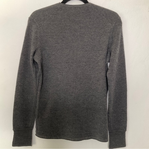 Mens Rag & Bone Collin Crew Neck Sweater Merino Wool Grey - Picture 4 of 9